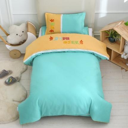 91家纺网 家纺一手货源 找家纺 （总）芭伯妮 绣花儿童套件幼儿园被子三件套六件套