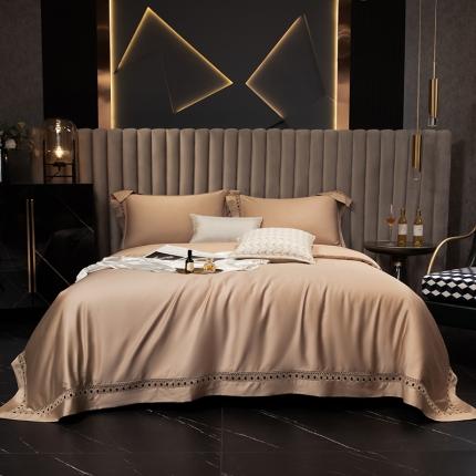 91家纺网 家纺一手货源 找家纺 （总）朵美 2021新款140支澳棉镂空四件套