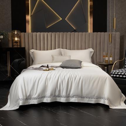 91家纺网 家纺一手货源 找家纺 （总）朵美 2021新款140支澳棉镂空四件套