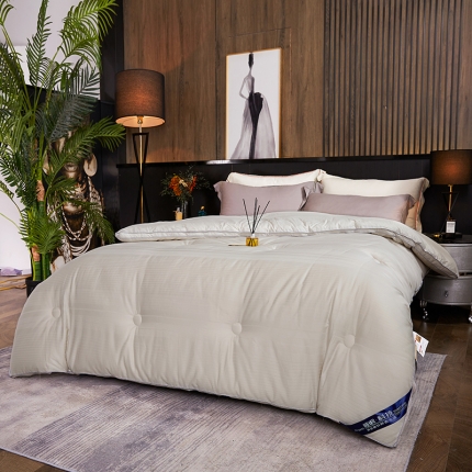 91家纺网 家纺一手货源 找家纺 2025全棉小提花立体大豆纤维被子 纯棉春秋被全棉加厚冬被