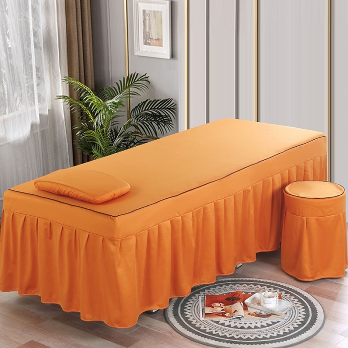 91家纺网 家纺一手货源 找家纺 不打烊家纺  2025新款陌上花开美容床罩 黄色