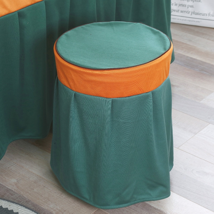 91家纺网 家纺一手货源 找家纺 不打烊家纺  2025新款陌上花开美容床罩 孔雀蓝