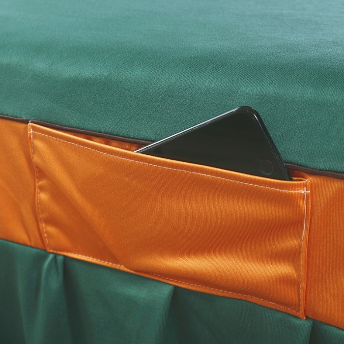 91家纺网 家纺一手货源 找家纺 不打烊家纺  2025新款梅花三弄美容床罩 孔雀蓝