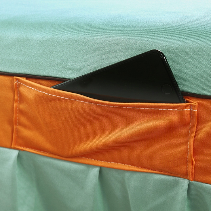 91家纺网 家纺一手货源 找家纺 不打烊家纺  2025新款梅花三弄美容床罩 浅绿色