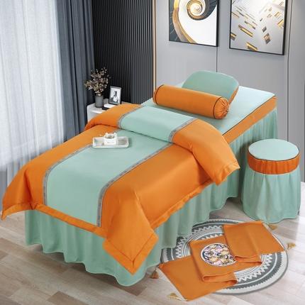 不打烊家纺  2025新款梅花三弄美容床罩 浅绿色