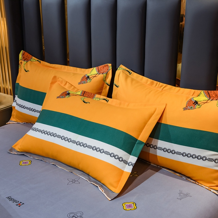 91家纺网 家纺一手货源 找家纺 靓生活 2021新款大版磨毛印花四件套 皇家风范