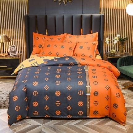 靓生活 2021新款大版磨毛印花四件套 米兰潮流