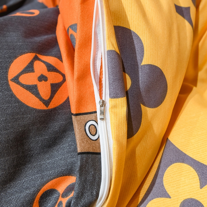 91家纺网 家纺一手货源 找家纺 靓生活 2021新款大版磨毛印花四件套 米兰潮流