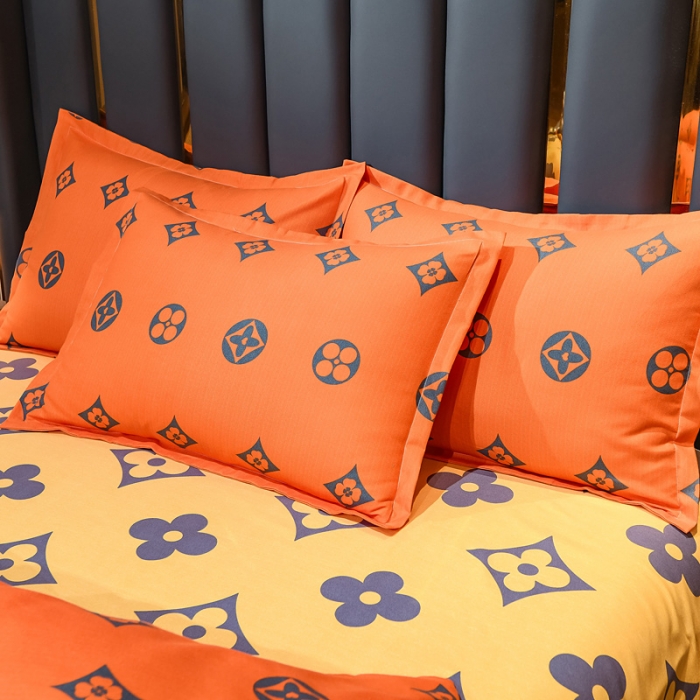 91家纺网 家纺一手货源 找家纺 靓生活 2021新款大版磨毛印花四件套 米兰潮流