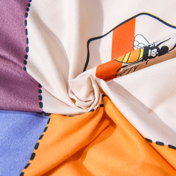 91家纺网 家纺一手货源 找家纺 靓生活 2021新款大版磨毛印花四件套 哈尼格