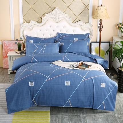 爱诗诺 2025新款植物羊绒四件套磨毛印花亲肤四件套自由风格