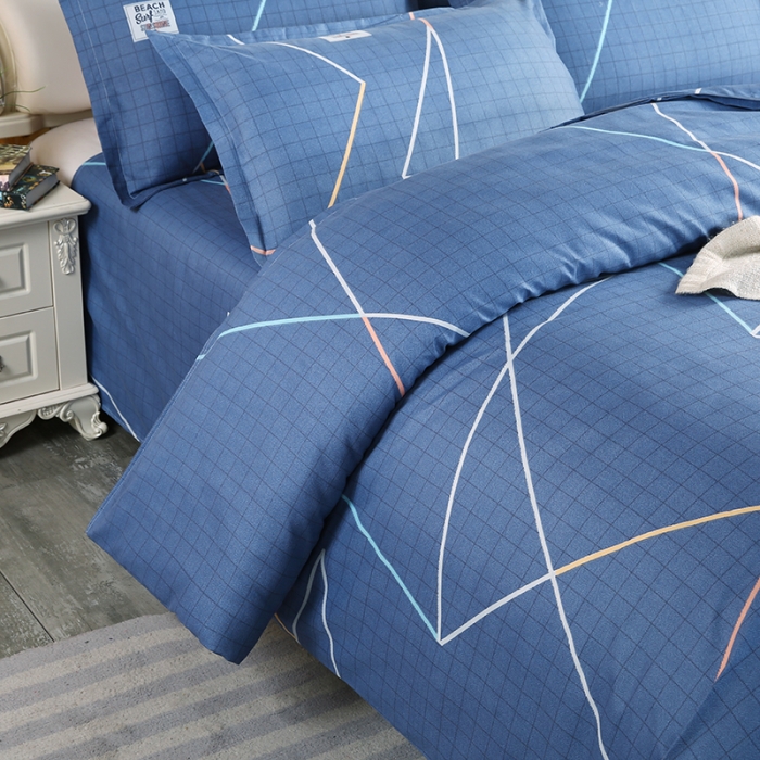 91家纺网 家纺一手货源 找家纺 爱诗诺 2025新款植物羊绒四件套磨毛印花亲肤四件套自由风格