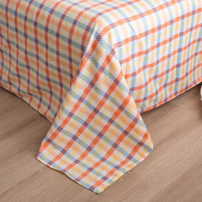 91家纺网 家纺一手货源 找家纺 乐居坊2021新款芦荟棉四件套彩虹Q Q熊