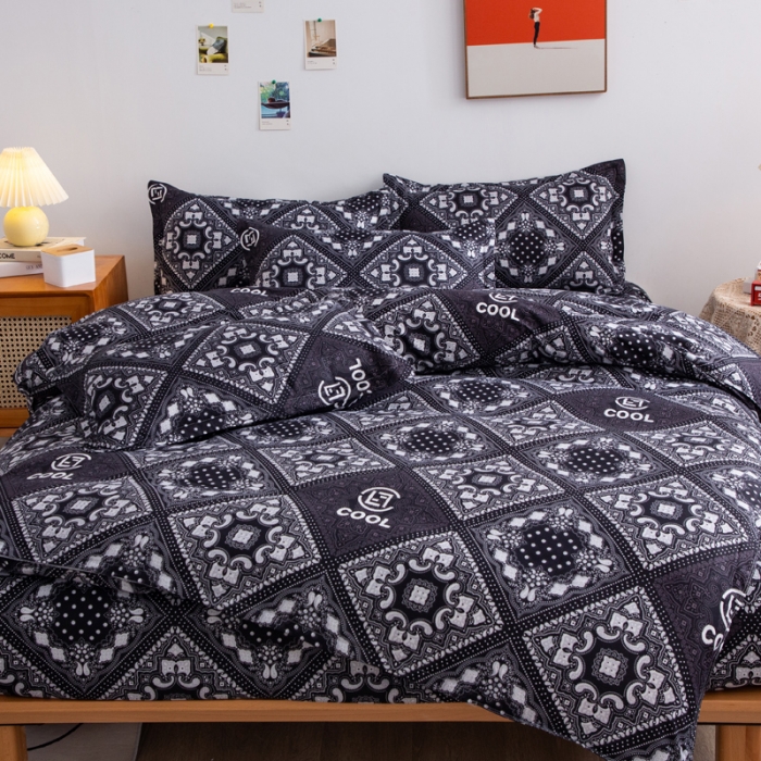 91家纺网 家纺一手货源 找家纺 乐居坊2021新款芦荟棉四件套街拍达人