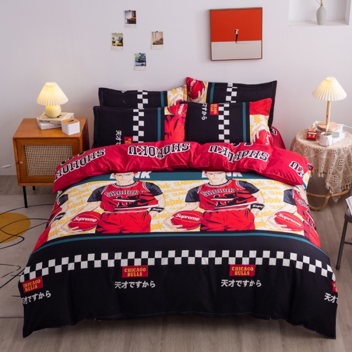 91家纺网 家纺一手货源 找家纺 乐居坊2021新款芦荟棉四件套青春岁月