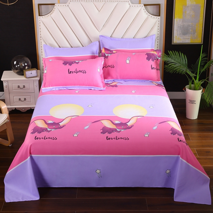 91家纺网 家纺一手货源 找家纺 爱诗诺 2025新款植物羊绒四件套磨毛印花亲肤四件套吉象如意