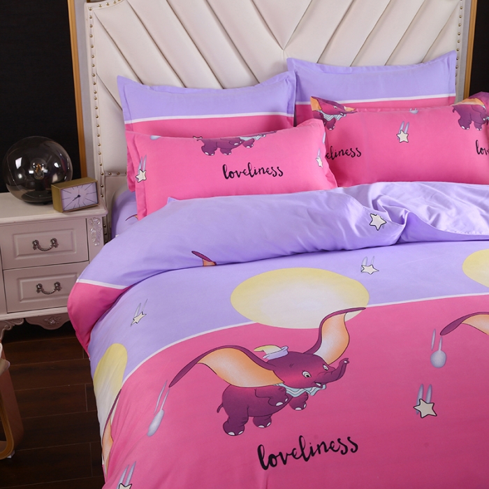 91家纺网 家纺一手货源 找家纺 爱诗诺 2025新款植物羊绒四件套磨毛印花亲肤四件套吉象如意