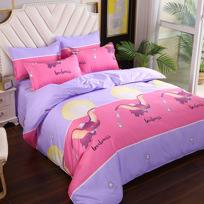 91家纺网 家纺一手货源 找家纺 爱诗诺 2025新款植物羊绒四件套磨毛印花亲肤四件套吉象如意