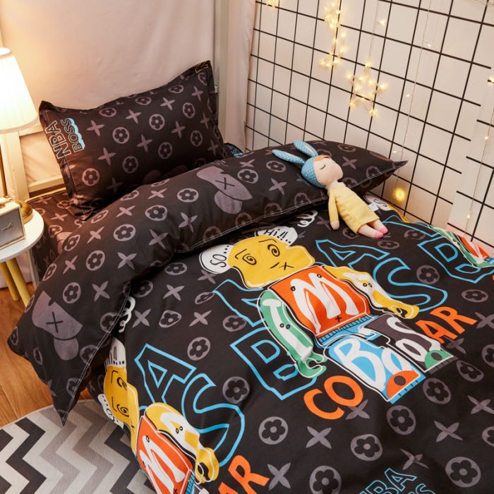 91家纺网 家纺一手货源 找家纺 乐居坊 2021芦荟棉花型宿舍床潮牌熊