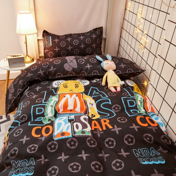 91家纺网 家纺一手货源 找家纺 乐居坊 2021芦荟棉花型宿舍床潮牌熊