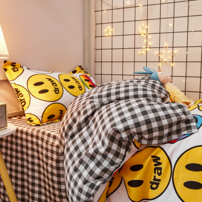 91家纺网 家纺一手货源 找家纺 乐居坊 2021芦荟棉花型宿舍床笑脸