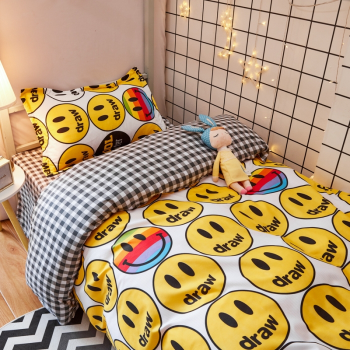 91家纺网 家纺一手货源 找家纺 乐居坊 2021芦荟棉花型宿舍床笑脸