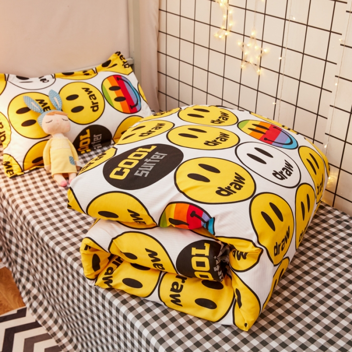 91家纺网 家纺一手货源 找家纺 乐居坊 2021芦荟棉花型宿舍床笑脸