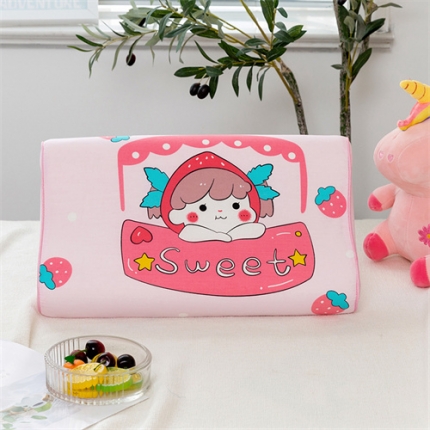 91家纺网 家纺一手货源 找家纺 其乐枕芯 全棉A类儿童乳胶记忆枕芯 护颈枕头