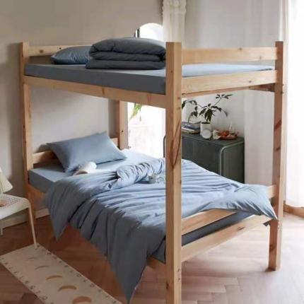 91家纺网 家纺一手货源 找家纺 总酒店酒店新款全棉纯色水洗棉学生四件套 