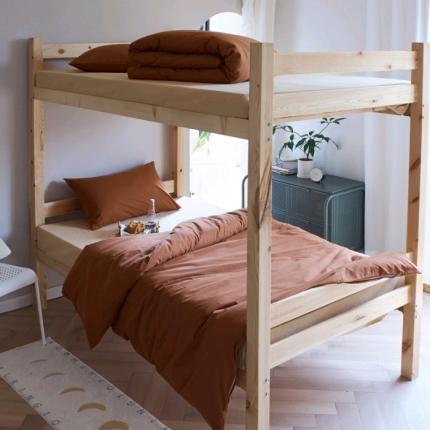 91家纺网 家纺一手货源 找家纺 总酒店酒店新款全棉纯色水洗棉学生四件套 