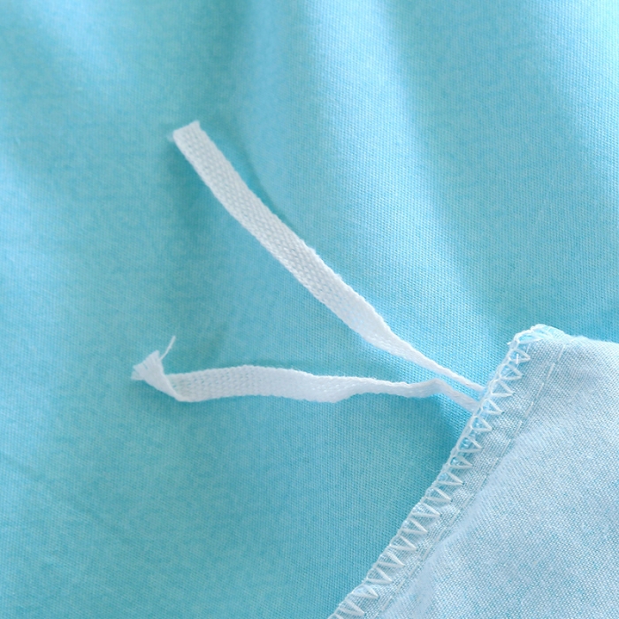 91家纺网 家纺一手货源 找家纺 雨萝家纺2022新款纯棉四件套全棉学生宿舍三件套花韵清香-蓝