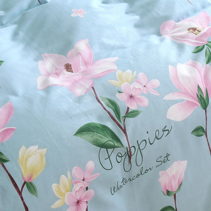 91家纺网 家纺一手货源 找家纺 雨萝家纺 2022新款纯棉四件套全棉学生宿舍三件套 伊恋