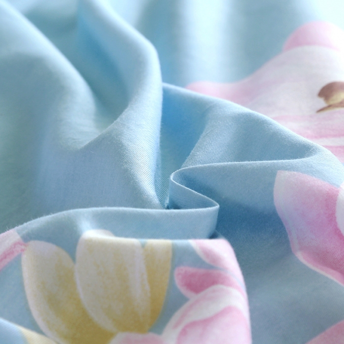 91家纺网 家纺一手货源 找家纺 雨萝家纺 2022新款纯棉四件套全棉学生宿舍三件套 伊恋