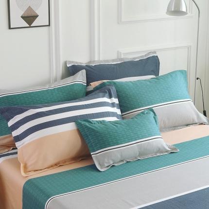 91家纺网 家纺一手货源 找家纺 雨萝家纺 2022新款纯棉枕套全棉枕皮 曼城时光