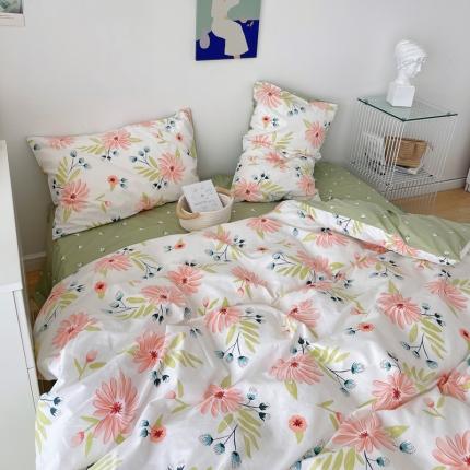 麦伦2021田园风全棉碎花小清新三四件套学生宿舍 罗拉之恋