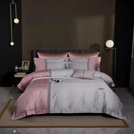 91家纺网 家纺一手货源 找家纺 （总）玖玖爱家纺 2021新款140支长绒棉工艺提花四件套