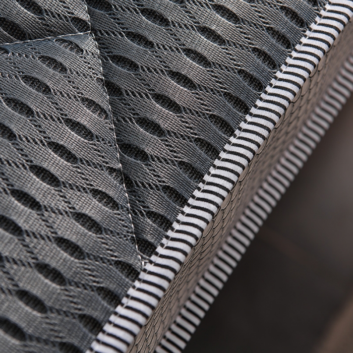 91家纺网 家纺一手货源 找家纺 亿丁点床垫 2021新款法莱绒针织立体床垫立体4D灰小床