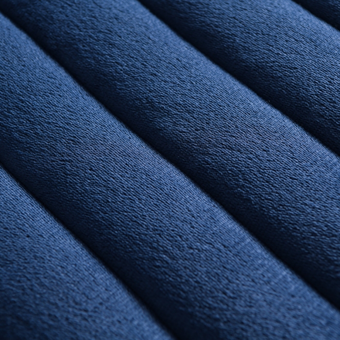 91家纺网 家纺一手货源 找家纺 亿丁点床垫 2021新款法莱绒针织立体床垫法莱绒宝蓝小床