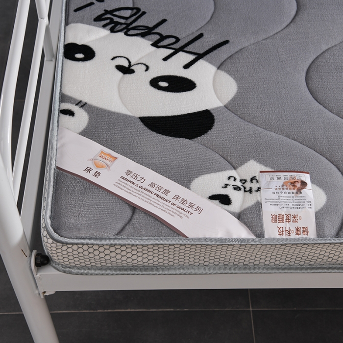 91家纺网 家纺一手货源 找家纺 亿丁点床垫 2021新款法莱绒针织立体床垫法莱绒世纪贝贝小床