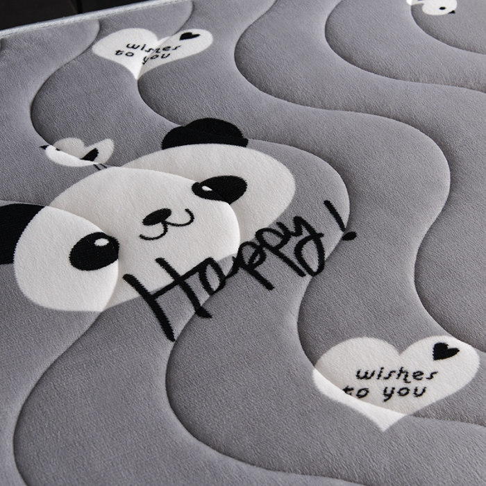 91家纺网 家纺一手货源 找家纺 亿丁点床垫 2021新款法莱绒针织立体床垫法莱绒世纪贝贝小床