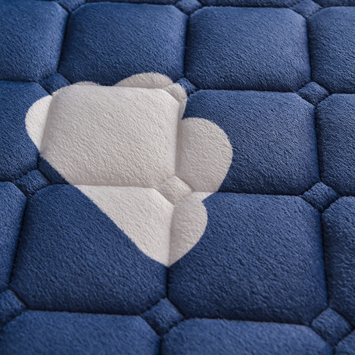 91家纺网 家纺一手货源 找家纺 亿丁点床垫 2021新款法莱绒针织立体床垫法莱绒云朵小床