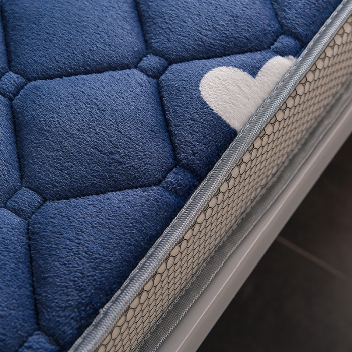 91家纺网 家纺一手货源 找家纺 亿丁点床垫 2021新款法莱绒针织立体床垫法莱绒云朵小床