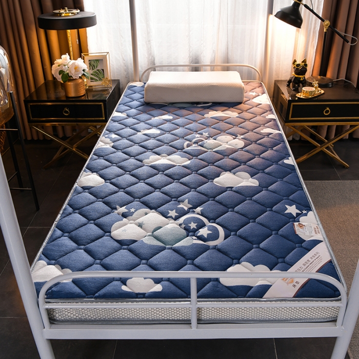 91家纺网 家纺一手货源 找家纺 亿丁点床垫 2021新款法莱绒针织立体床垫法莱绒云朵小床