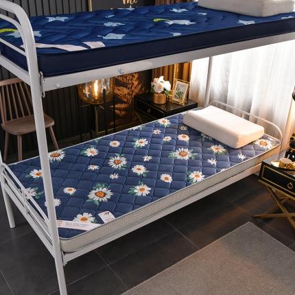 亿丁点床垫 2021新款法莱绒针织立体床垫法莱绒小雏菊小床