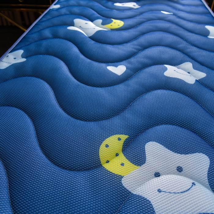 91家纺网 家纺一手货源 找家纺 亿丁点床垫 2021新款法莱绒针织立体床垫星月传奇小床