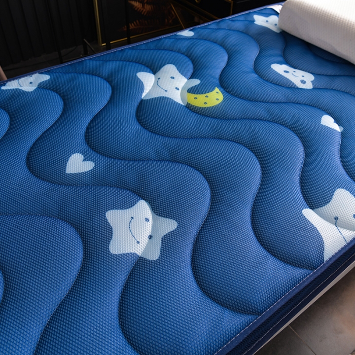 91家纺网 家纺一手货源 找家纺 亿丁点床垫 2021新款法莱绒针织立体床垫星月传奇小床