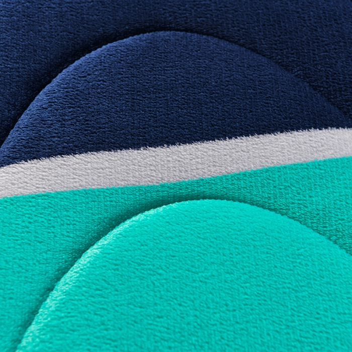 91家纺网 家纺一手货源 找家纺 亿丁点床垫 2021新款法莱绒针织立体床垫法莱绒极 致简约