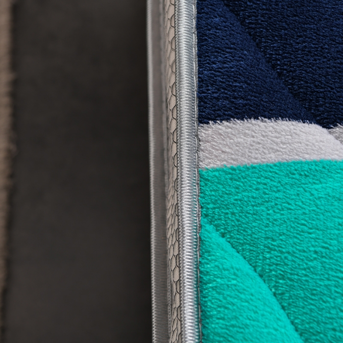 91家纺网 家纺一手货源 找家纺 亿丁点床垫 2021新款法莱绒针织立体床垫法莱绒极 致简约