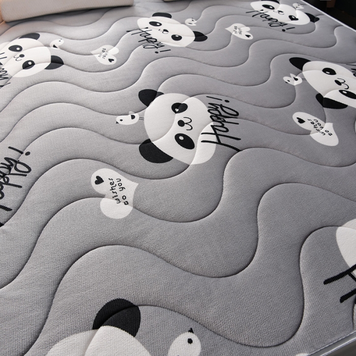 91家纺网 家纺一手货源 找家纺 亿丁点床垫 2021新款法莱绒针织立体床垫法莱绒世纪贝贝