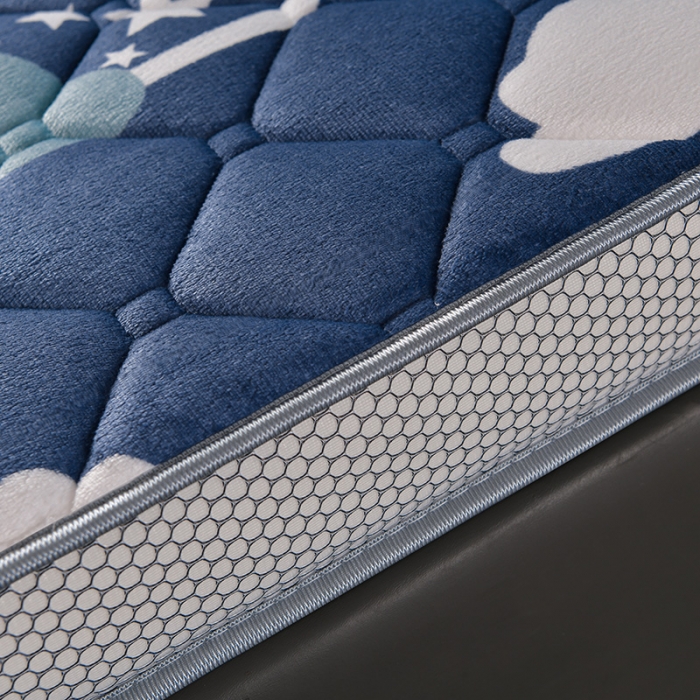 91家纺网 家纺一手货源 找家纺 亿丁点床垫 2021新款法莱绒针织立体床垫法莱绒云朵